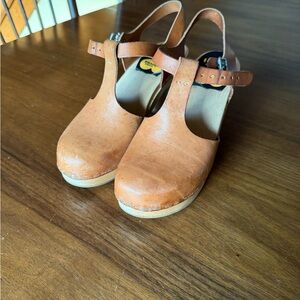 Swedish Hasbeen T-Strap Clogs